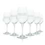 6x Pallini Limoncello Glass 0,4l Wine Glasses Aperitif Cocktail Longdrink Stem