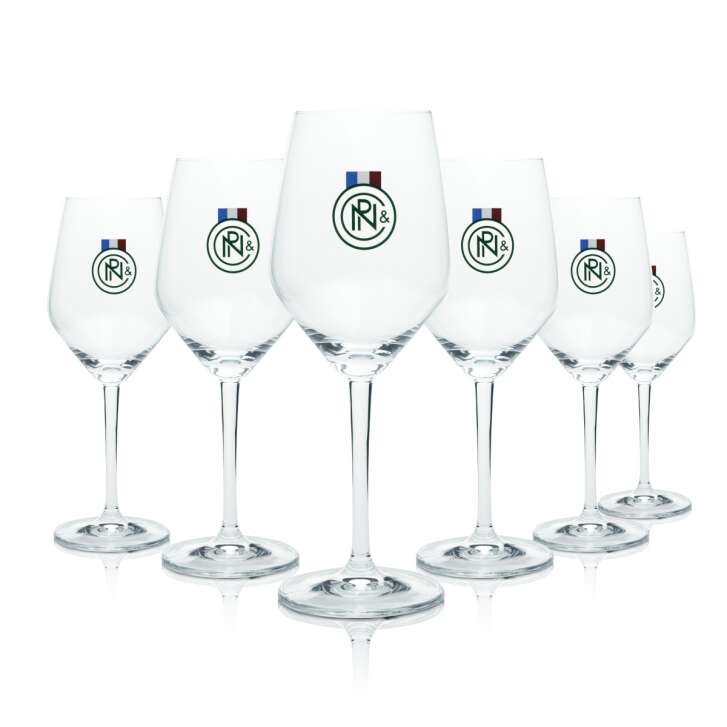6x Noilly Prat Glass 0,36l Wine Glasses Vermouth Aperitif Cocktail Longdrink Bar