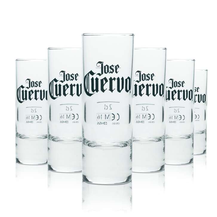 6x Jose Cuervo tequila glass 2cl 4cl shot glasses short stemware bar shot