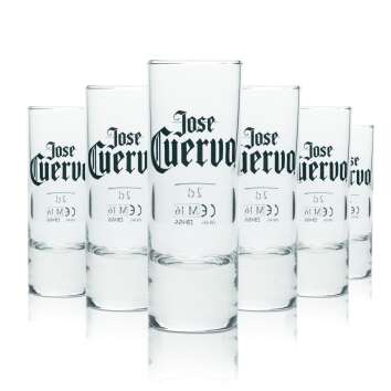 6x Jose Cuervo tequila glass 2cl 4cl shot glasses short...