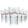 6x Fireball whisky glass 2cl 4cl shot schnapps glasses short cinnamon pint glasses