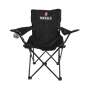 1 Becks beer camping chair made of steel & polyester with cup holder incl. carrying bag+strap in black new