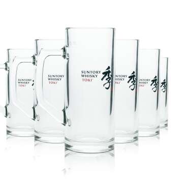 6 Suntory Toki whiskey glass 0,3l jug new