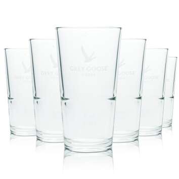 6x Grey Goose Glass 0.37l Longdrink Cocktail Glasses...