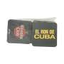 100x Havana Club Rum Coasters Black 9x9cm Beer Felt Glass Table