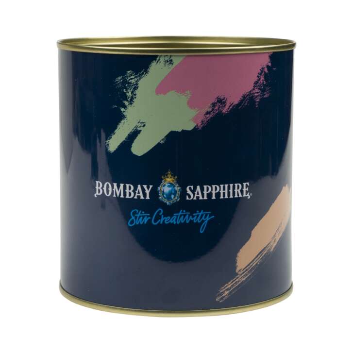 Bombay Sapphire gin tin "Stir Creativity" metal decoration box cutlery box