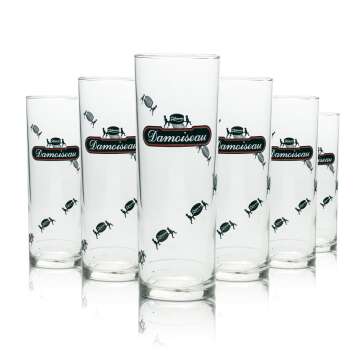 6 Damoiseau Rum glass 0,25l longdrink glass...