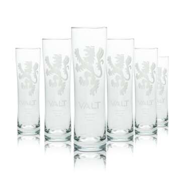 6 Valt whiskey glass 0.3l long drink glass...