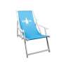 Gin Sul Deck Chair Blue Beach Chair Beach Lounger Seat Stool Lounge Garden Bar