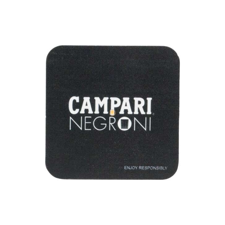 1 Campari liqueur coaster LED coaster Negroni black square white writing new