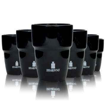 6x Disaronno Amaretto cup 0.2l ceramic mug glass mulled...