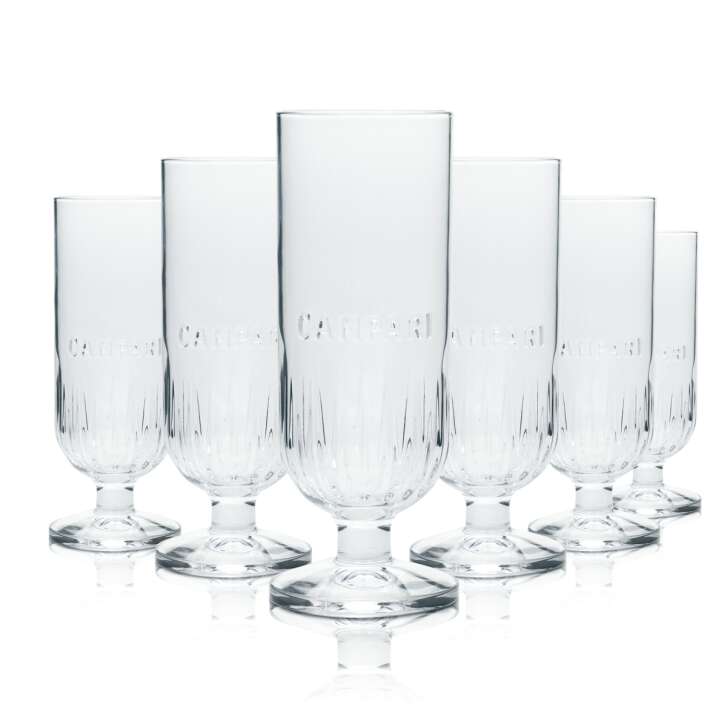 6x Campari glass 0.3l long drink glasses Seltz Bespoke Relief Spritz Cocktail Bar