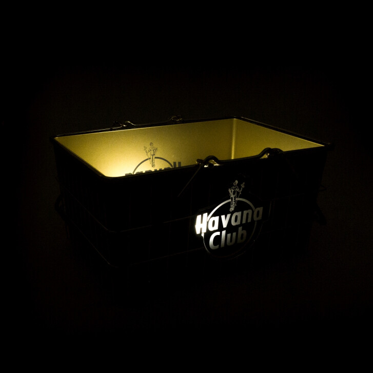 Havana Club Glorifier Cooler Bottle Cooler Shopping Basket 10l LED Luminated Ice Bucket