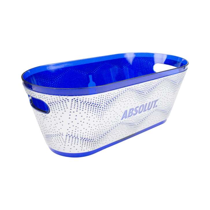1 Absolut Vodka cooler blue/silver 50x25x19cm LED incl. accessories new