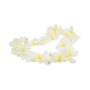 6x Malibu Liqueur Necklaces Flower Necklaces Hawaii Party Carnival Yellow White Decoration
