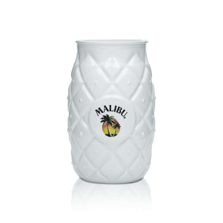 Malibu Glass 0,4l Pineapple Cocktail Glasses White Cup Longdrink Coconut Liqueur