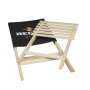 Becks Beer Beach Chair Lounger Wood Gold Festival Beach Summer Folding Seat Garden