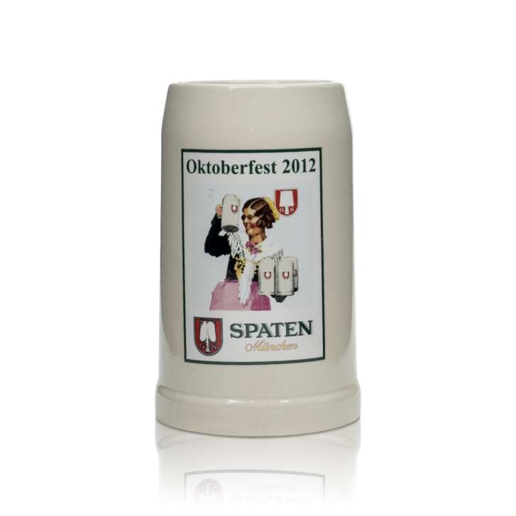 Spaten beer glass 0.5l mug "Oktoberfest 2012" special edition mugs clay earthenware
