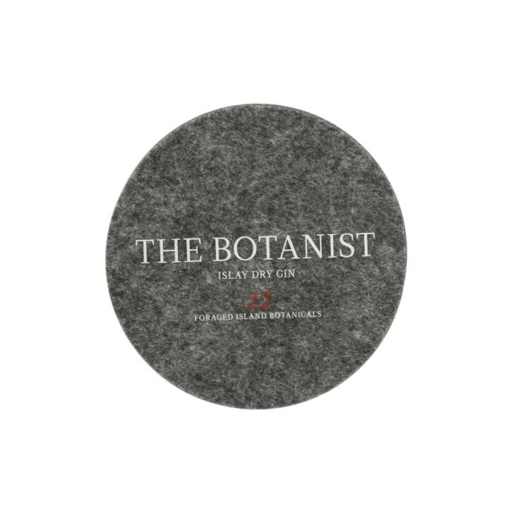 The Botanist gin coaster for glass felt gray 10cm beer felt coaster table