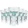 6x Berliner Luft glass 4cl schnapps glasses Stamper Kurze Shot Pfeffi Gastro oak