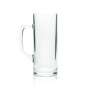 6x beer mug 0.5l glass Seidel "Reno" Borgonovo brand glasses handle tankard