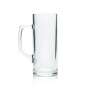 6x beer mug 0.3l glass Seidel "Reno" Borgonovo brand glasses handle tankard
