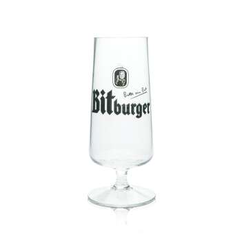 Bitburger Beer Glass 1l XL Cup Tulip Glasses Boots Stem...