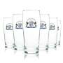 6x Starnberger Brauhaus beer glass 0,5l mug Willi glasses Beer Cup Helles Bar