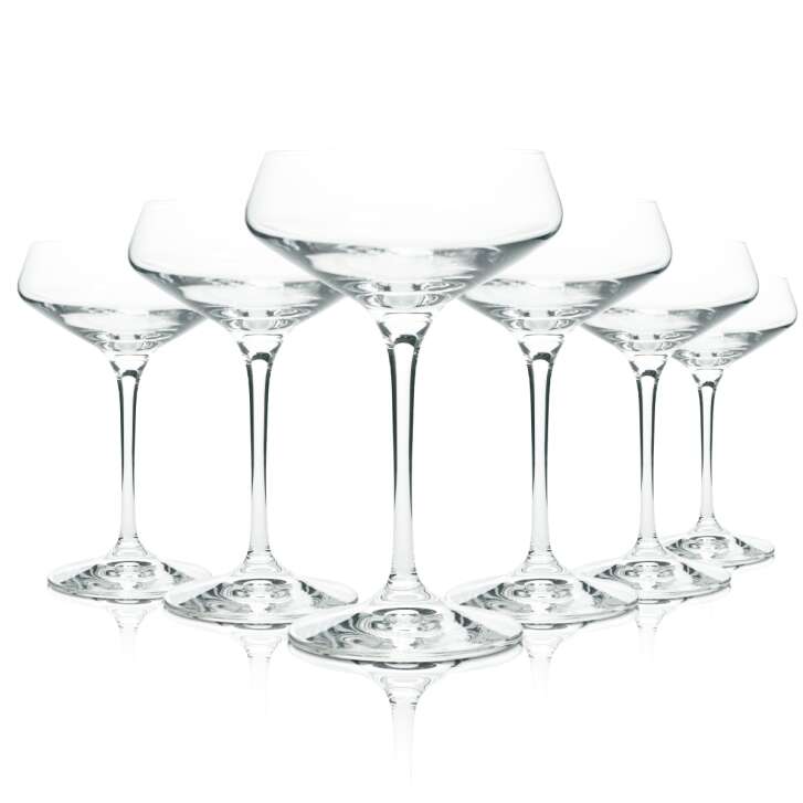 6x Molinari Sambuca glass 0.3l cocktail bowl Martini glasses Longdrink goblet Bar