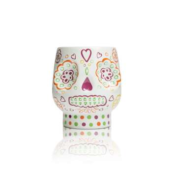 Patron tequila glass 0.3l skull mug ceramic Dia de los...