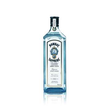 1 Bombay Sapphire Gin Spirit 1l 40% vol. "London Dry...