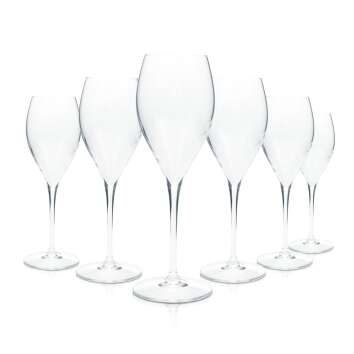 6x Louis Roederer champagne glass 0.1l flute goblet...