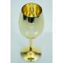 1x Moet Chandon Champagne glass gold real glass