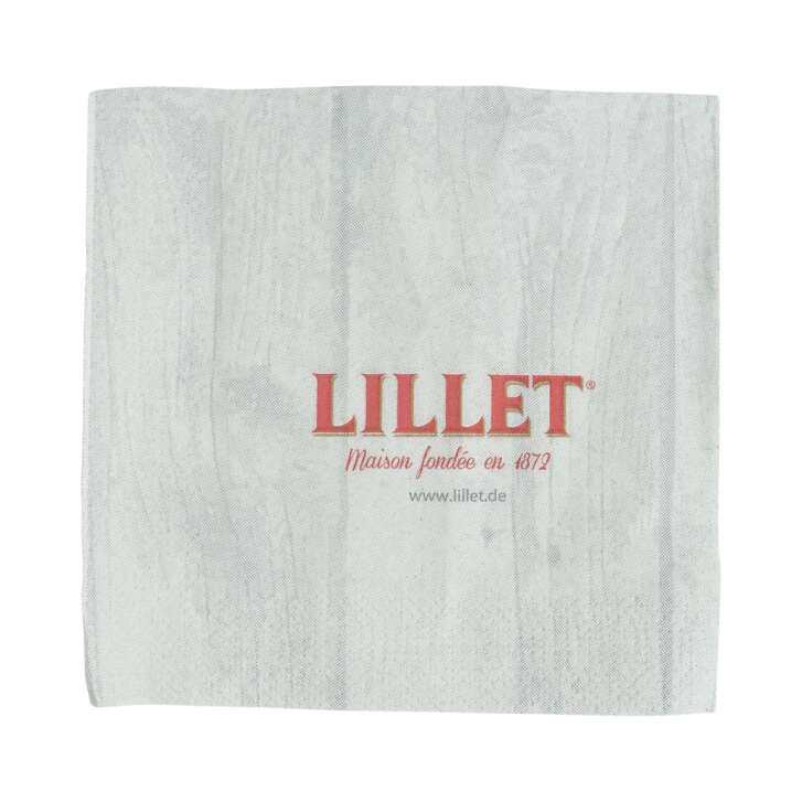 100x Lillet liqueur napkins gray gastro glasses coasters paper decoration table