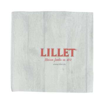 100x Lillet liqueur napkins gray gastro glasses coasters...