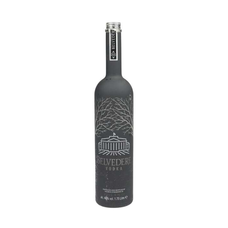 Belvedere Vodka EMPTY bottle 1,75l black matt LED decoration money box craft bar