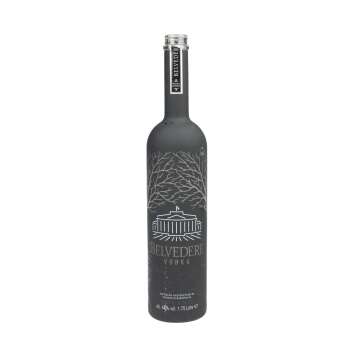 Belvedere Vodka EMPTY bottle 1,75l black matt LED...