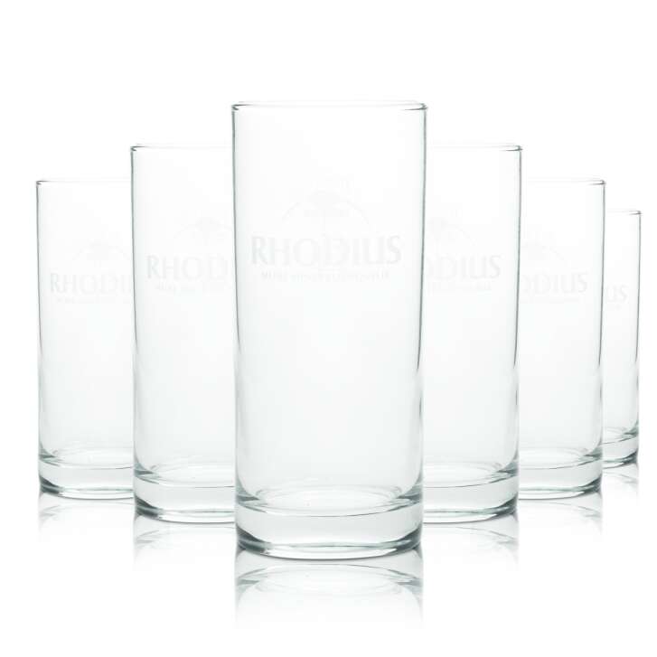 6x Rhodius water glass 0.2l tumbler Gastro glasses Hotel Restaurant Mineral Bar