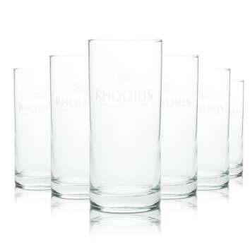 6x Rhodius water glass 0.2l tumbler Gastro glasses Hotel...