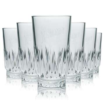 6x Remedy Rum Glass 0,4l Longdrink Highball Glasses...