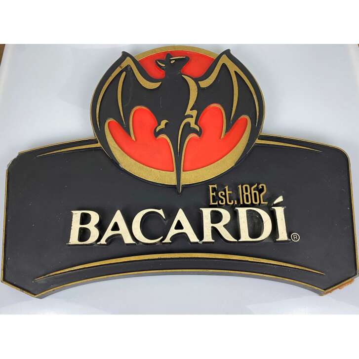 1x Bacardi Rum advertising sign logo