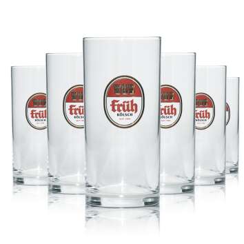 12x Früh Kölsch beer glass 0,1l bar mug glasses...