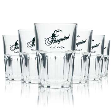 6x Thoquino Rum Glass 0,3l Longdrink Cocktail Glasses...