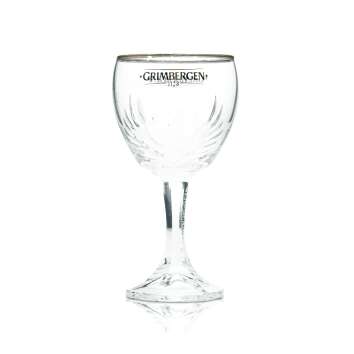 Grimbergen Beer Glass 0.15l Goblet Tulip Relief Contour...