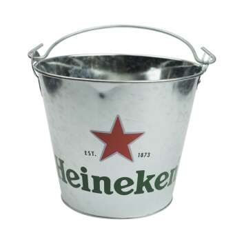 1x Heineken beer cooler metal bucket silver