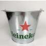 1x Heineken beer cooler metal bucket silver