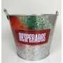 1x Desperados beer cooler metal bucket new logo colorful/silver