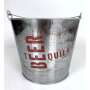 1x Desperados beer cooler metal bucket new logo red/silver