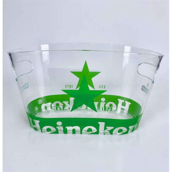 1x Heineken beer cooler small green transparent