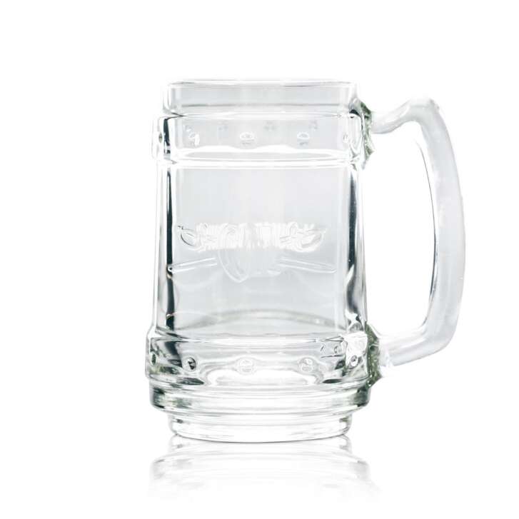 6x Captain Morgan Rum Glass Mug 0.3l "Why? Because!"